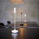 SIGOR battery table lamp NUCANDLE with touch dimmer IP54, glossy, white dimmable