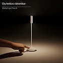 SIGOR battery table lamp NUCANDLE with touch dimmer IP54, glossy, white dimmable