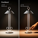 SIGOR battery table lamp NUDIDEROT with hook, CCT Switch, with touch dimmer IP54, snow white dimmable