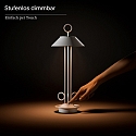 SIGOR battery table lamp NUDIDEROT with hook, CCT Switch, with touch dimmer IP54, snow white dimmable