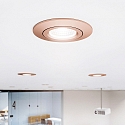 SIGOR recessed luminaire DILED 68 swivelling IP20, white dimmable 6W 370lm 2700K 36� 36� CRI 95