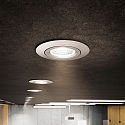 SIGOR recessed luminaire DILED 68 swivelling IP20, white dimmable 10W 640lm 2700K 36� 36� CRI 95