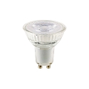 LED Reflector lamp LUXAR GLAS, 230V, � 5cm / L 5.4cm, GU10, 4.5W 3000K 345lm 36�, not dimmable