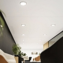 SIGOR LED Downlight FLED 3-CCT, with DIP switch, IP20, CRi >90, glare free, white, � 22.5cm, 18W 3000-5000K 1400-1700lm 110�