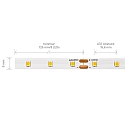 SIGOR LED Strip PRO LED, 3,6W/m, 2400K, 5m, 64 LED/m, IP20, 24V, 446lm, Ra90