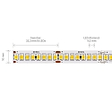 SIGOR LED Strip PRO LED, 21,6W/m, 4000K, 5m, 240 LED/m, IP20, 24V, 2877lm, Ra90