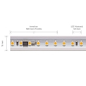 SIGOR High voltage LED Strip, 120 LED/m, 50m roll, 120�, 8W/m, IP65, 3000K