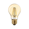 LED Filament light bulb NORMAL A60 GOLD, 230V, � 6cm / L 10.4cm, E27, 7W 2500K 720lm 300�, dimmable, gold / clear