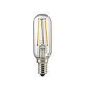 LED Filament light bulb TUBE T25, 230V, � 2.5cm / L 9.7cm, E14, 2.5W 2700K 250lm 300�, dimmable, clear
