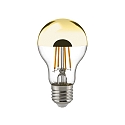 LED Top mirrored lamp NORMALE, 7W, E27, 680lm, 2700K, dimmable, gold