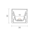 SIGOR Surface-mounted profile reflector 13, 1m