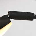 Mexlite floor lamp SYNNA 5 flames, rotatable, with flex arm, direct / indirect, with cord dimmer IP20, black matt dimmable