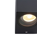 Steinhauer Steinhauer Outdoor wall luminaire LOGAN, 2 flames, GU10, round, black