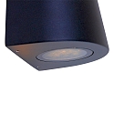 Steinhauer Steinhauer Outdoor wall luminaire LOGAN, 2 flames, GU10, oval, black