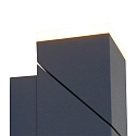 Steinhauer Steinhauer Outdoor wall luminaire JACK, 2 flames, LED, square, black