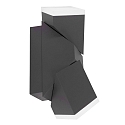 Steinhauer Steinhauer Outdoor wall luminaire JACK, 2 flames, LED, square, black