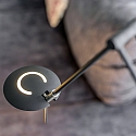 Steinhauer Steinhauer Floor lamp ZODIAC LED, 2 flames, with reading arm, black