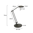 Steinhauer Steinhauer Table lamp ZODIAC LED, 1 flame, black