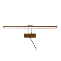 Steinhauer Steinhauer Wall luminaire LITHO LED, 1 flame, 60cm, bronze