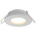 Steinhauer recessed luminaire P�LITE SPOT round, rigid, with open cable GU10 IP44, white matt dimmable