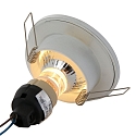 Steinhauer recessed luminaire P�LITE SPOT round, rigid, with open cable GU10 IP44, white matt dimmable