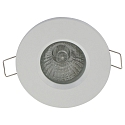 Steinhauer recessed luminaire P�LITE SPOT round, rigid, with open cable GU10 IP44, white matt dimmable