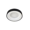 Steinhauer ceiling luminaire RINGLEDE - � 38CM round, medium, direct / indirect IP20, black matt dimmable