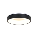 Steinhauer ceiling luminaire RINGLEDE - � 38CM round, medium, direct / indirect IP20, black matt dimmable