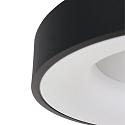 Steinhauer ceiling luminaire RINGLEDE - � 38CM round, medium, direct / indirect IP20, black matt dimmable