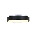 Steinhauer ceiling luminaire RINGLEDE - � 38CM round, medium, direct / indirect IP20, black matt dimmable