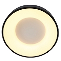 Steinhauer ceiling luminaire RINGLEDE - � 48CM large, round, direct / indirect IP20, black matt dimmable