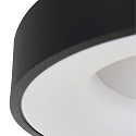 Steinhauer ceiling luminaire RINGLEDE - � 48CM large, round, direct / indirect IP20, black matt dimmable