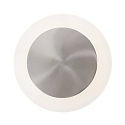 Steinhauer wall and ceiling luminaire LIDO round, adjustable, indirect, perforated IP20, steel brushed dimmable