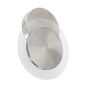 Steinhauer wall and ceiling luminaire LIDO round, adjustable, indirect, perforated IP20, steel brushed dimmable