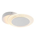 Steinhauer wall and ceiling luminaire LIDO round, adjustable, indirect, perforated IP20, white matt dimmable