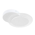 Steinhauer wall and ceiling luminaire LIDO round, adjustable, indirect, perforated IP20, white matt dimmable