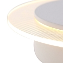Steinhauer wall and ceiling luminaire LIDO round, adjustable, indirect, perforated IP20, white matt dimmable