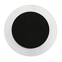 Steinhauer wall and ceiling luminaire LIDO round, adjustable, indirect, perforated IP20, black matt dimmable