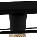 Mexlite pendant luminaire BUCKLEY 5 flames, adjustable E27 IP20, black matt dimmable