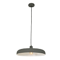 Steinhauer pendant luminaire KRISIP down, 1 flame, flat E27 IP20, grey, mat dimmable
