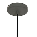 Steinhauer pendant luminaire KRISIP down, 1 flame, flat E27 IP20, grey, mat dimmable