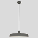 Steinhauer pendant luminaire KRISIP down, 1 flame, flat E27 IP20, grey, mat dimmable