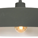 Steinhauer pendant luminaire KRISIP down, 1 flame, flat E27 IP20, grey, mat dimmable