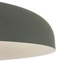 Steinhauer pendant luminaire KRISIP down, 1 flame, flat E27 IP20, grey, mat dimmable