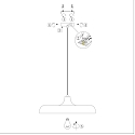 pendant luminaire KRISIP down, 1 flame, flat E27 IP20, red dimmable