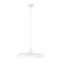 pendant luminaire KRISIP down, 1 flame, flat E27 IP20, white matt dimmable