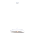 Steinhauer pendant luminaire KRISIP down, 1 flame, flat E27 IP20, white matt dimmable