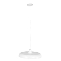 Steinhauer pendant luminaire KRISIP down, 1 flame, flat E27 IP20, white matt dimmable