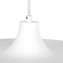 Steinhauer pendant luminaire KRISIP down, 1 flame, flat E27 IP20, white matt dimmable