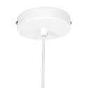 Steinhauer pendant luminaire KRISIP down, 1 flame, flat E27 IP20, white matt dimmable